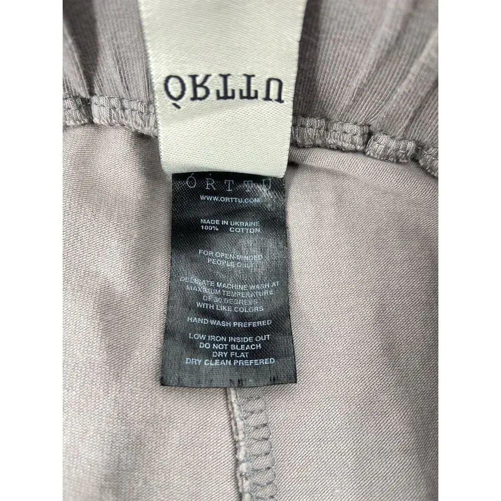 ORTTU Mens Grey Pleated Pants‎ Free Size